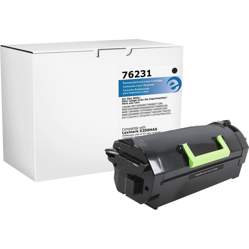 Elite Image Remanufactured Toner Cartridge, Alternative for Lexmark 620HA, Black, Laser, High Yield, 25000 Pages, 1 Each (ELI76231) Each
