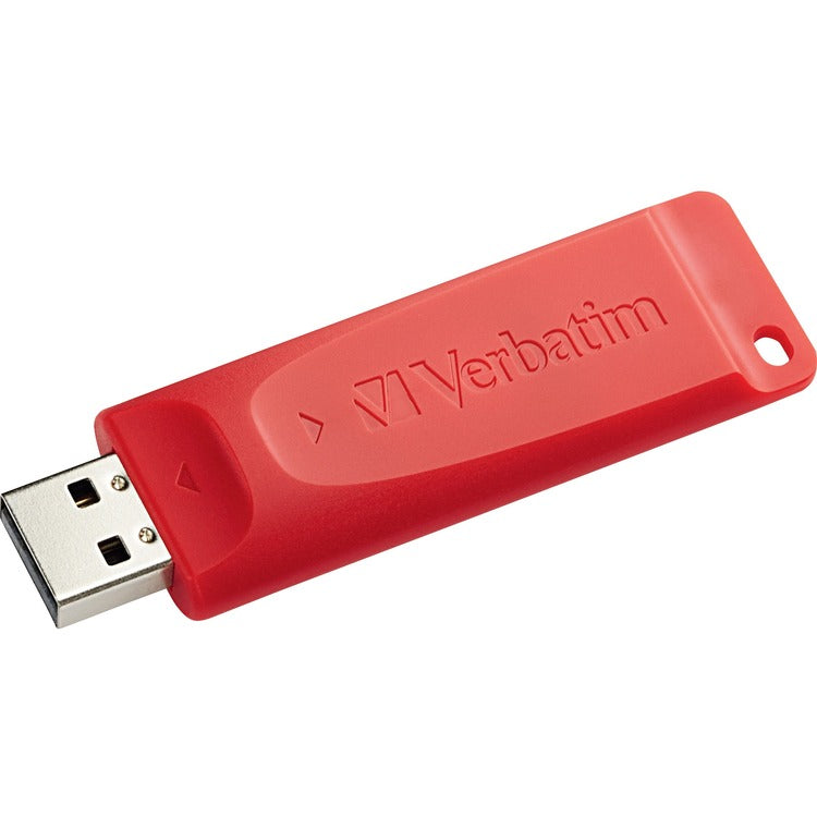 Verbatim USB Flash Drive, Retractable, Security Feature, 4GB, 4/PK (VER95236PK)