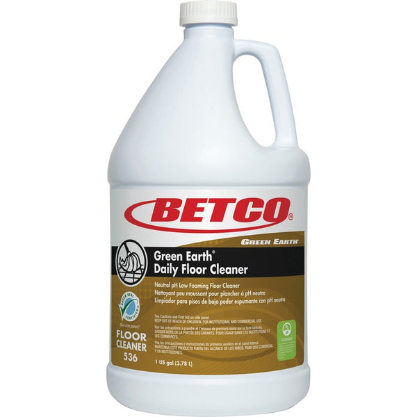 Green Earth Floor Cleaner, Foaming, Neutral pH, 1 Gallon (BET5360400) Each