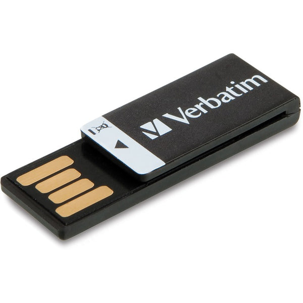 Microban Flash Drive, Capless, Water-resistant, 16GB, Black (VER43951)