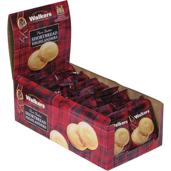 Walkers Shortbread Highlander Cookies, 1.4oz, 2 Pack, 12 Packs/Box (OFXW1177D) Box of 12