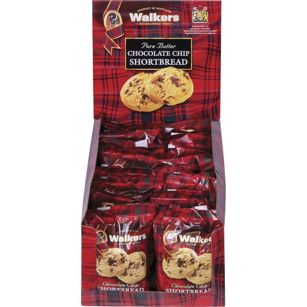 Walkers Shortbread Cookies, Chocolate Chip Shortbread, 2.2 oz Box (OFXW1537D) Box of 20
