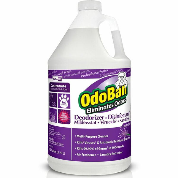 OdoBan Odor Eliminator, Concentrate, Lavender, 1 Gal, 4/CT (ODO911162G4CT) Case of 4
