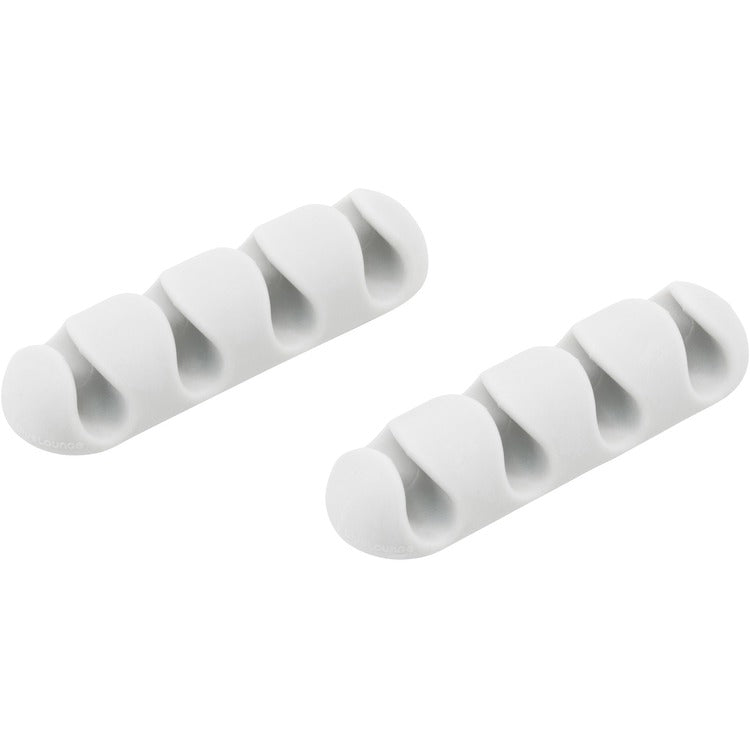 Bluelounge Cable Clip, Multi-Channel, 4-/5"Wx2-3/5"Lx2/5"H, 2/PK, White (AVTBLUCDMUWH)