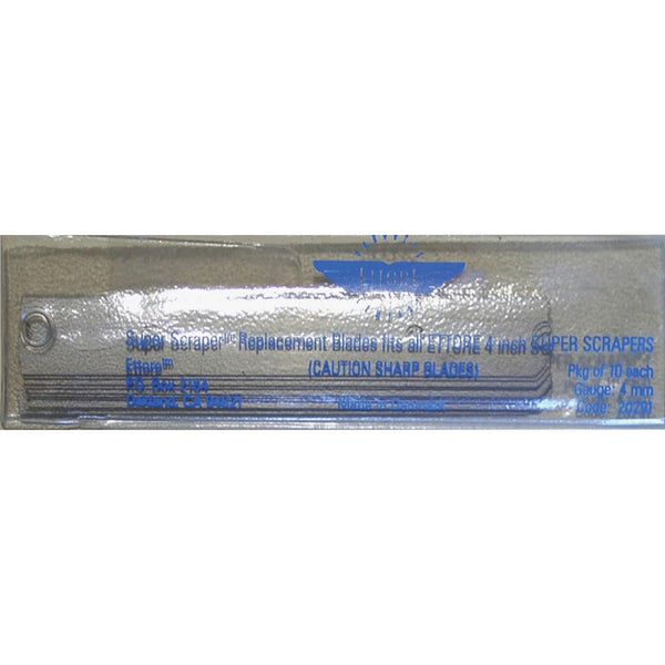 Ettore Replacement Blade, 1-2/5"Wx1/5"Lx5-1/4"H, 10/PK, Steel Gray (ETO20291) Pack of 10