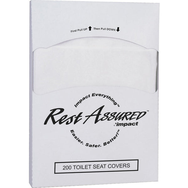 Impact Toilet Seat Covers, 1/4 Fold, 200/PK, 5000/CT, White (IMP25184473)