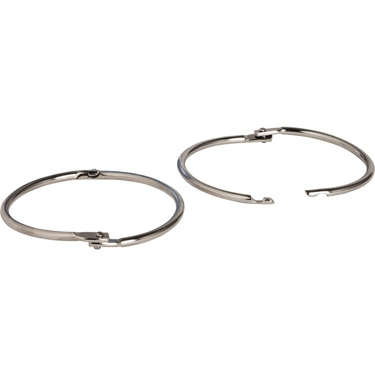Business Source Book Rings, 3" Diameter, 10/BX, Silver (BSN01441) Box of 10