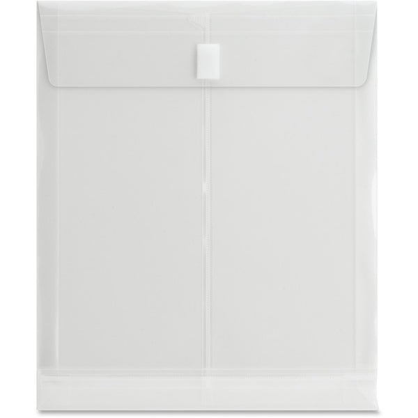 Business Source Poly Envelope,Letter,Top Opening,1" Expansion,Clear (BSN02013) Each