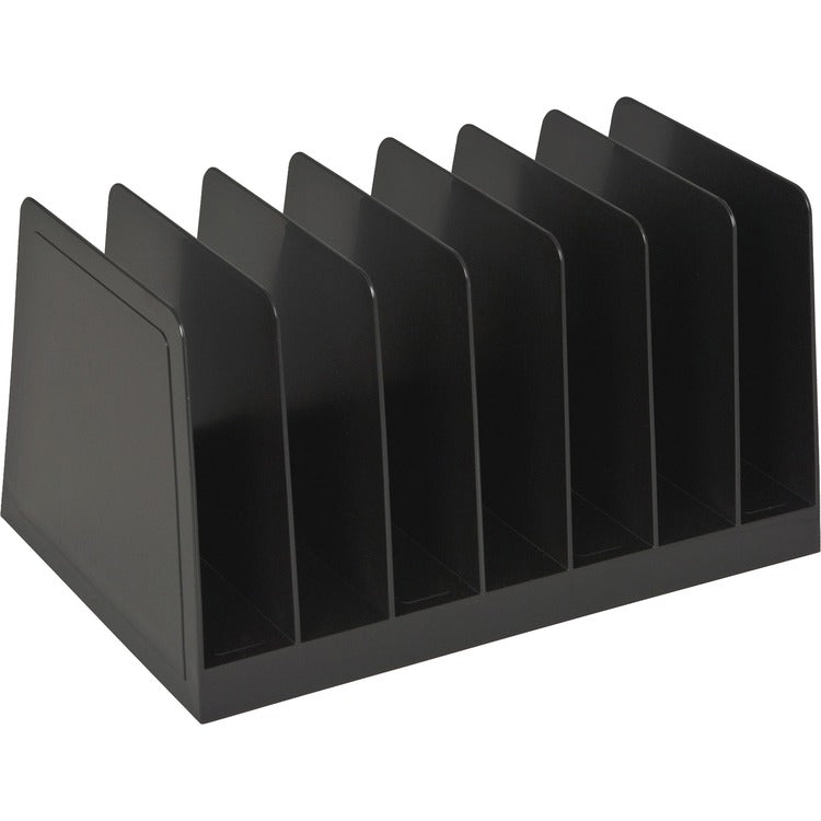 Business Source Desk Sorter,7-Compartment,8-3/4"x5-1/2"x4-3/4",Black (BSN11876) Each