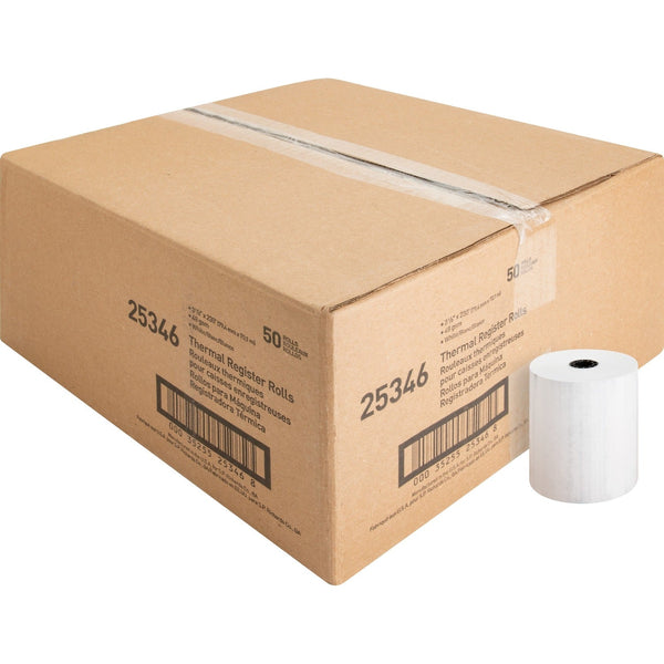 Business Source Thermal Paper Roll, 3-1/8"x230', 50/CT, White (BSN25346) 50 Rolls