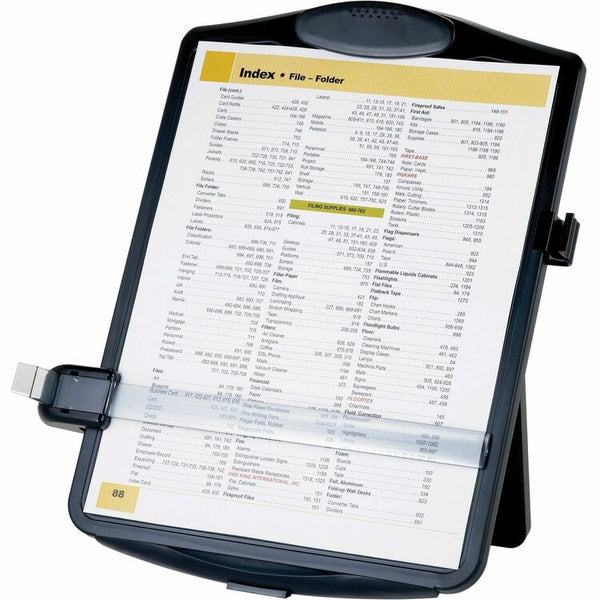 Business Source Document Holder,Easel-style,Adj Clip,11-1/2"x2"x13-1/2",Black (BSN38950) Each