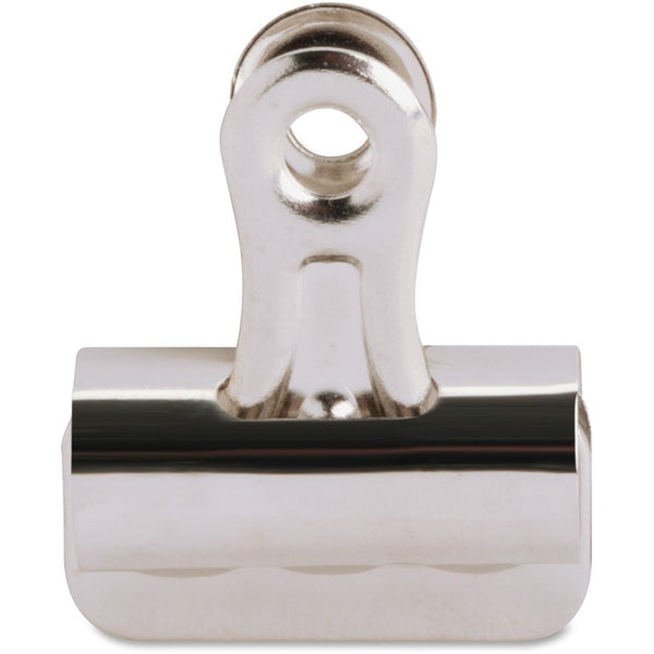 Business Source Bulldog Clips, 3/8" Cap, Size 1, 1-1/4"W, 36/BX, Silver (BSN58500) Box of 36