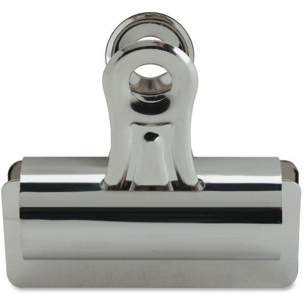 Business Source Bulldog Clips, 1" Cap, Size 4, 3"W, 12/BX, Silver (BSN58503) Box of 12