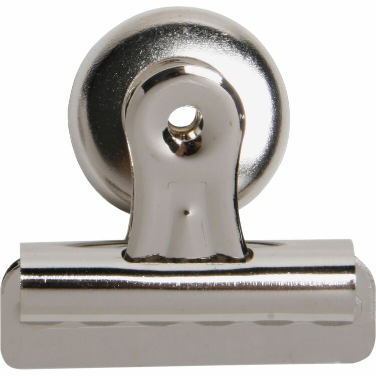 Business Source Bulldog Clip,Magnetic Back,Size 2,2-1/4"W,11/32" Cap. (BSN58505) Each