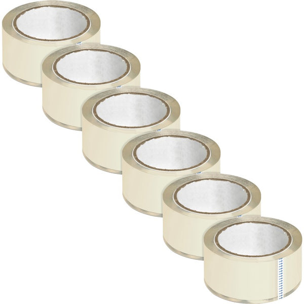 Business Source Packaging Tape, 2.5 Mil, 3" Core, 2"x55 Yds, 6/PK, Clear (BSN64013) Pack of 6