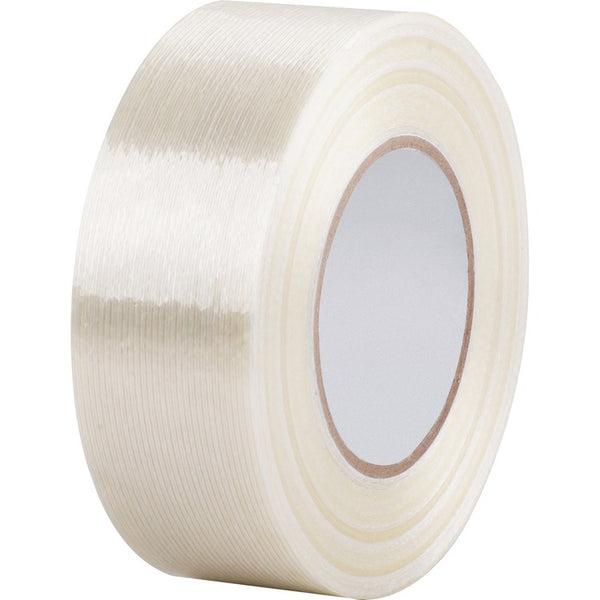 Business Source Filament Tape Roll, Heavy-duty, 3" Core, 2"x60 Yards, White (BSN64018) 1 Roll