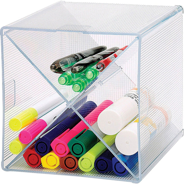 Business Source Storage Organizer, X-Cube, 6"x6"x6", Clear (BSN82979) Each