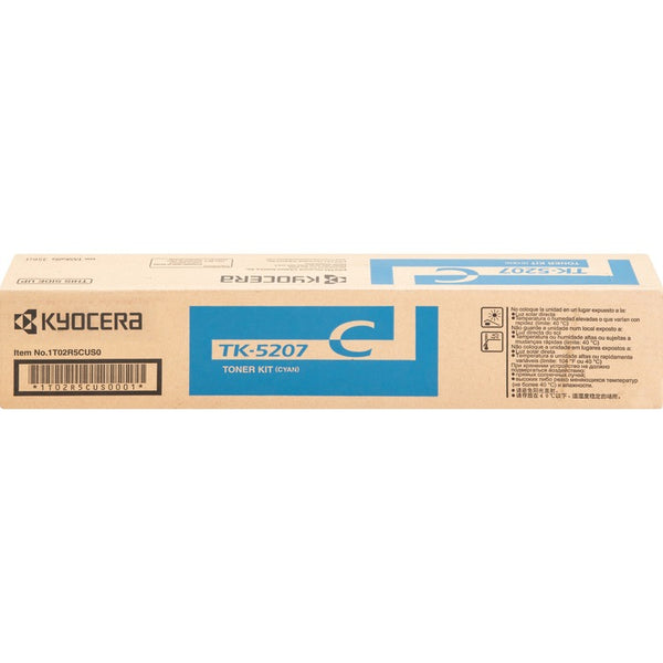 Kyocera Toner Cartridge, f/ 356ci, 12,000 Page Yield, Cyan (KYOTK5207C) Each