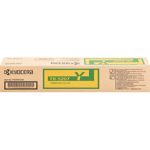 Kyocera Toner Cartridge, f/ 356ci, 12,000 Page Yield, Yellow (KYOTK5207Y) Each