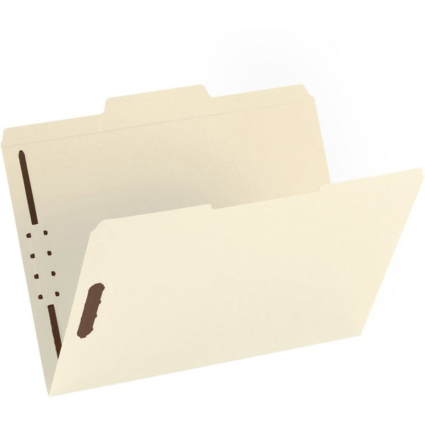 Business Source Fastener Folder, w/2-Ply Tab, 2 Fstnr, 1/3 Tab, Ltr, 50/BX, Manilla (BSN17213) Box of 50