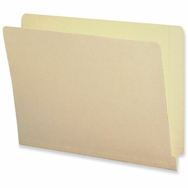 Business Source Folders,2-Ply Straight End Tab,Ltr,9-1/2"Front,100/BX,Manilla (BSN17239) Box of 100