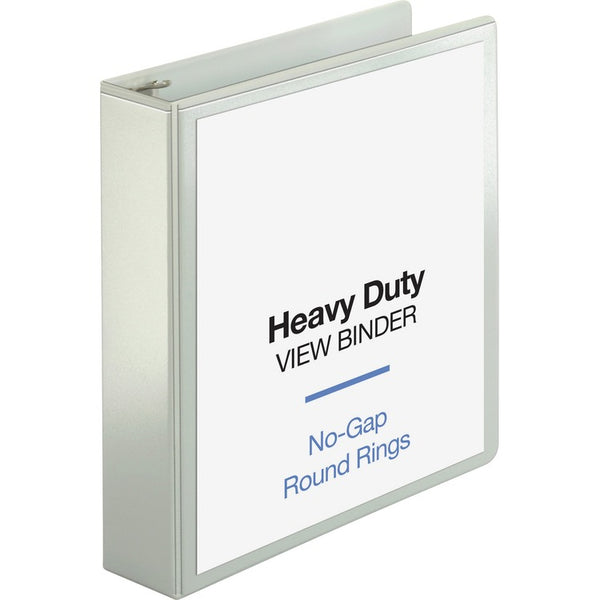 Business Source View Binder, Round Ring, 2" Cap, Letter-size, White (BSN19701) Each