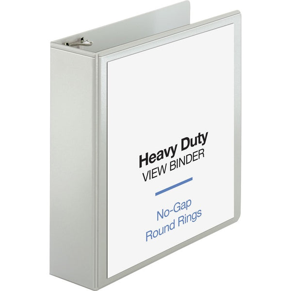 Business Source View Binder, Round Ring, 3" Cap, Letter-size, White (BSN19751) Each