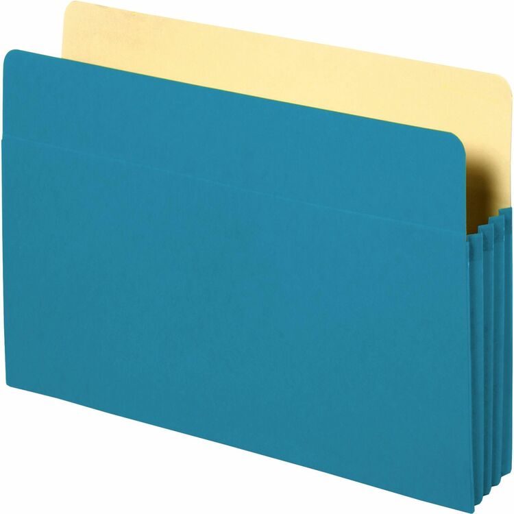 Business Source Accordion Pocket,3-1/2" Exp,11-3/4"x9-1/2",Blue (BSN26550) Each