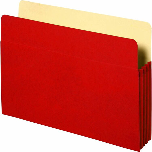 Business Source Accordion Pocket,3-1/2" Exp,11-3/4"x9-1/2",Red (BSN26552) Each