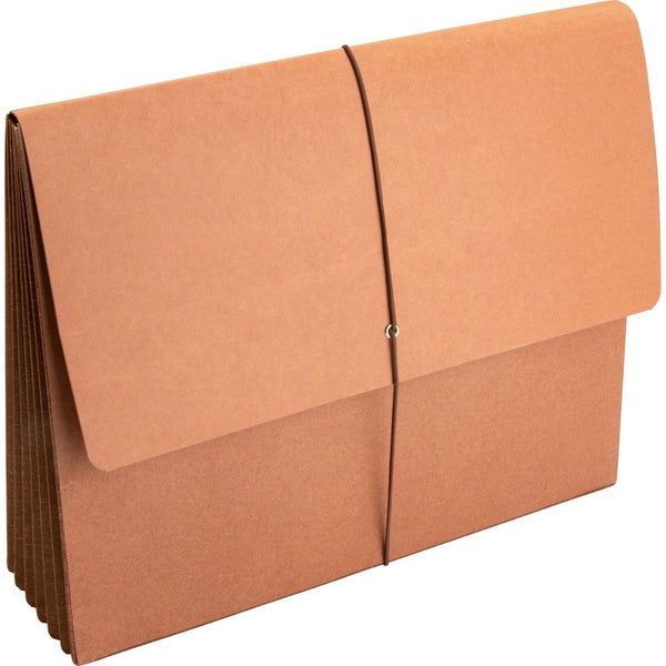 Business Source Accordion Wallet, Letter, 5-1/4" Exp, 12-3/8"x10", Brown (BSN26575) Each