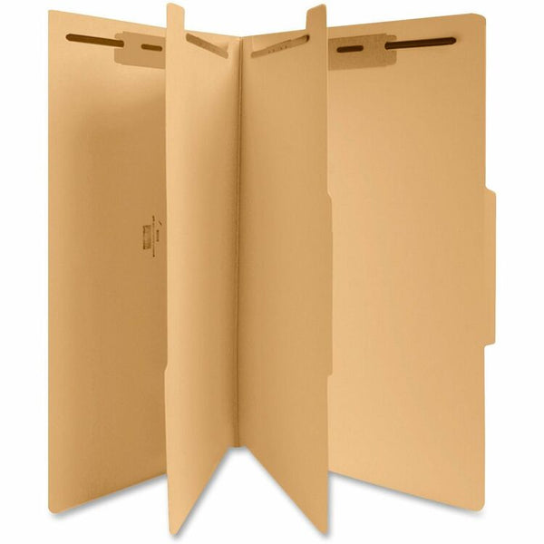 Business Source Classification Folders, 6-part, 2" Exp, 2 Div, Legal, 25/BX, Manilla (BSN95008) Box of 25