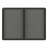 Bi-office Enclosed Fabric Bulletin Board With Aluminum Frame, 36" x 48", Grey/Graphite, 36" x 48" (BVCVT640103727) Each