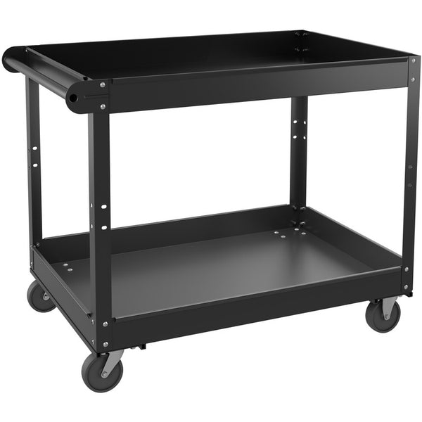 Lorell Utility Cart, 2-Shelf, 24"Wx36"Lx32"H, Black (LLR59690)