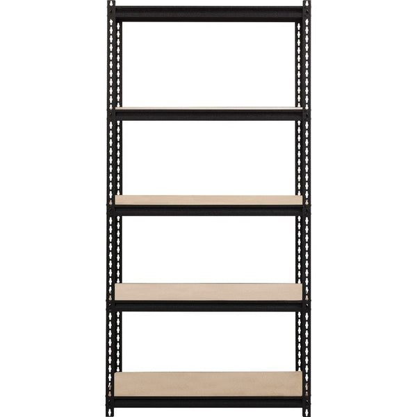 Lorell Shelving, 5-Shelf, Steel, 2300 lb Cap, 36"x18"x72", Black (LLR59697)