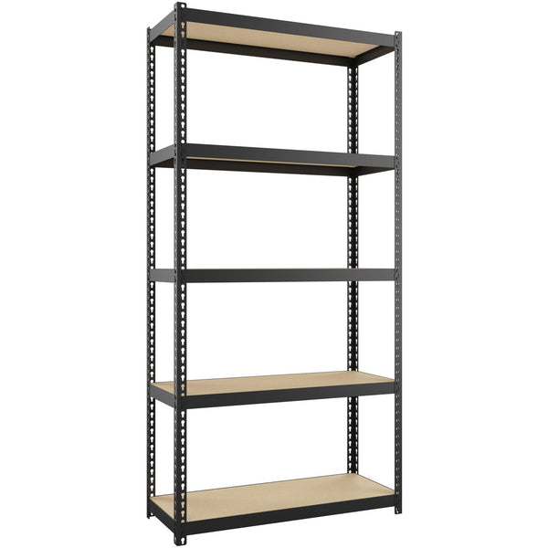 Lorell Shelving, Riveted, Steel, 30"x12"x60", Black (LLR66964)