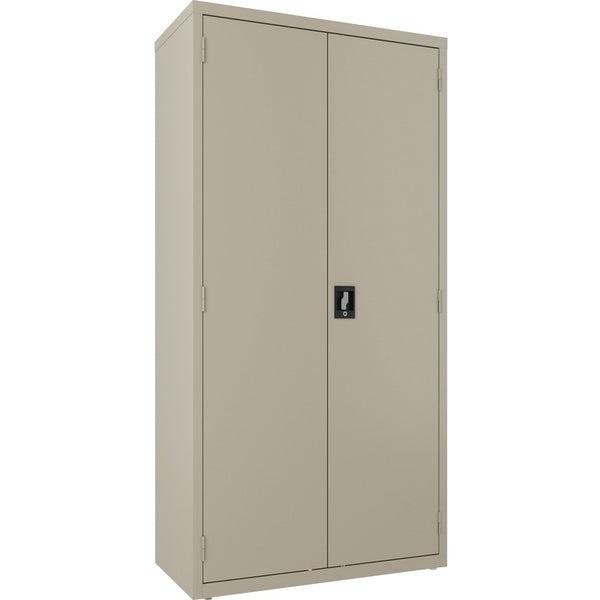 Lorell Double Door Wardrobe, Lockable, 36"Wx18"Lx72"H, Putty (LLR66965)