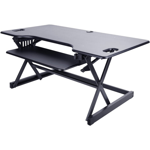 Lorell Desk Riser, Adjustable, 45 lb Cap, 46"x24"x20", Black (LLR82013)
