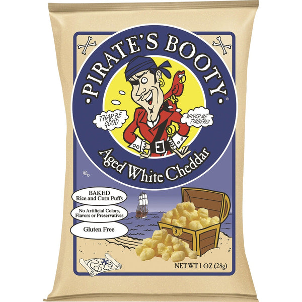 B&G Rice and Corn Puffs, White Cheddar, 1 oz., 12/CT, Multi (BGG60104) Case of 24