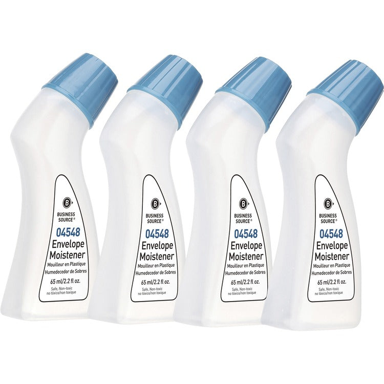 Business Source Envelope Moistener, Water-Based, 2.2 oz., 4/PK, Clear (BSN04548) Pack of 4
