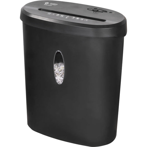 Business Source Shredder, P3 Cross-cut, 12-sheet Cap, 14-3/8"x7-3/4"x17", Black (BSN70121) Each