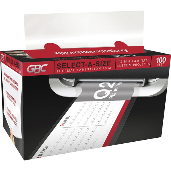 GBC Select-a-Size Limitless Lamination, 3 mil, 9" x 100 ft, Gloss Clear (GBC39069) Each