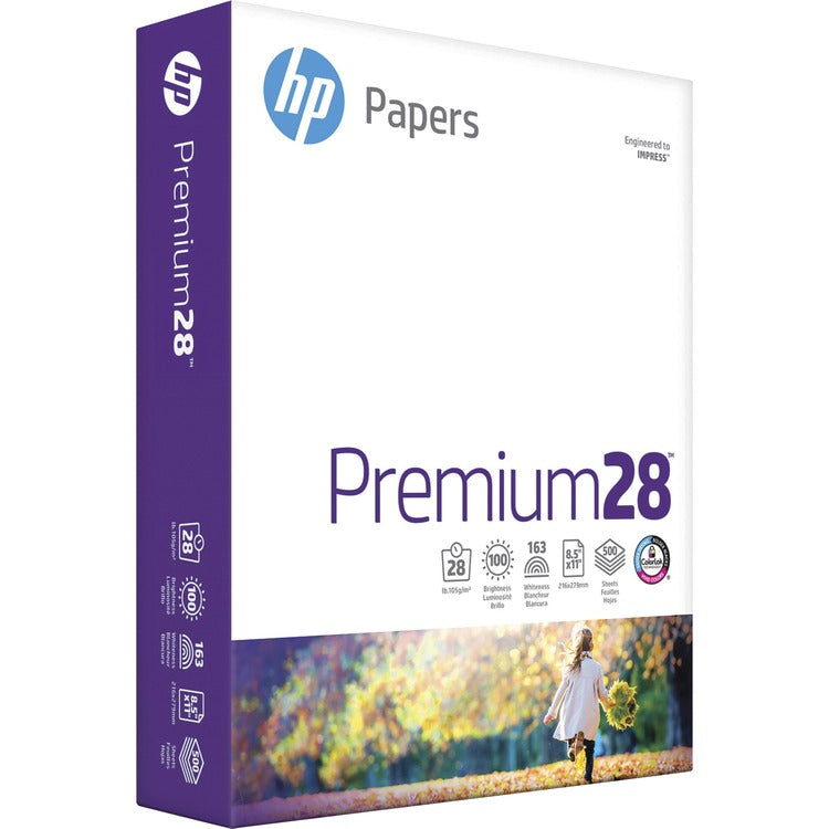 HP Papers Paper, 28 lb., Acid-Free, 8-1/2"Wx11"H, 500 SH/RM, White (HEW205200) 1 Ream