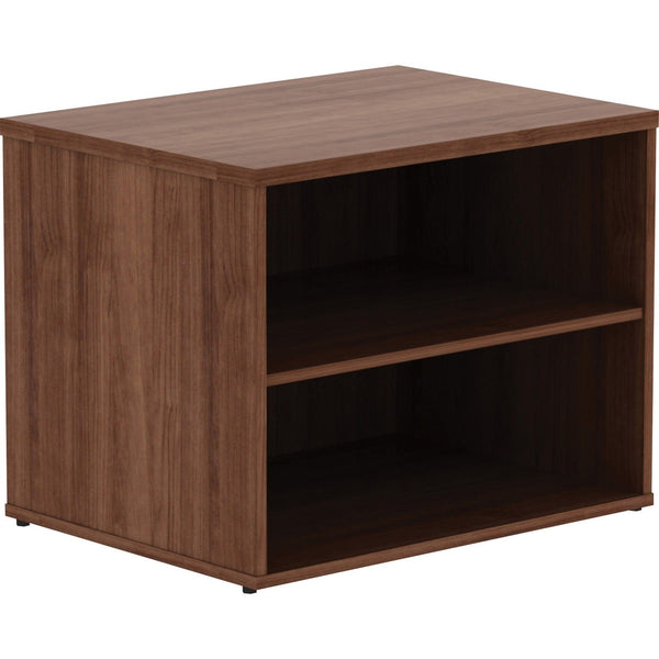 Lorell Storage Cabinet Credenza, w/No Door, 29-1/2"x22"x23-1/8", Walnut (LLR16232)