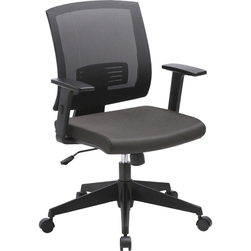 Lorell Task Chair, Mid-Back, 24-1/2"Wx25-1/4"Lx42-1/2"H, Black (LLR41842) Each