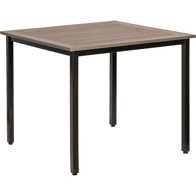 Lorell Table, Outdoor, Polystyrene, 36-5/8"x36-5/8"x30-3/4", Charcoal (LLR42686) Each