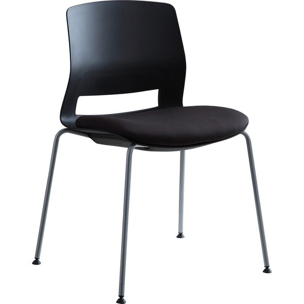 Lorell Chair, Stackable, 21-1/2"Wx33"Lx33"H, 2/CT, Black (LLR42948)
