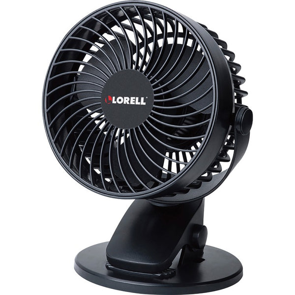 Lorell Fan, USB, 5-4/5"Wx4-4/5"Lx7-7/10"H, Black (LLR44564)