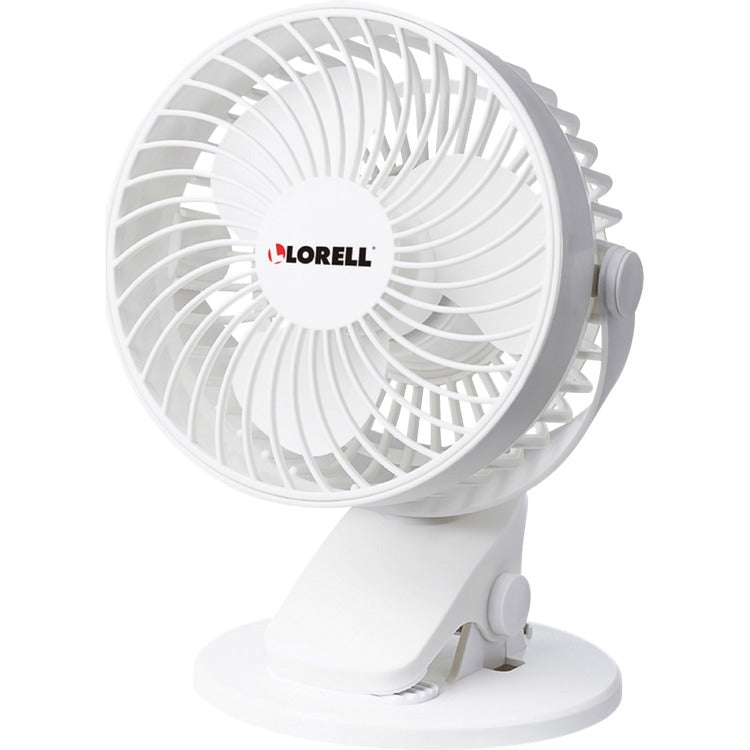 Lorell Fan, USB, 5-4/5"Wx4-4/5"Lx7-7/10"H, White (LLR44565)