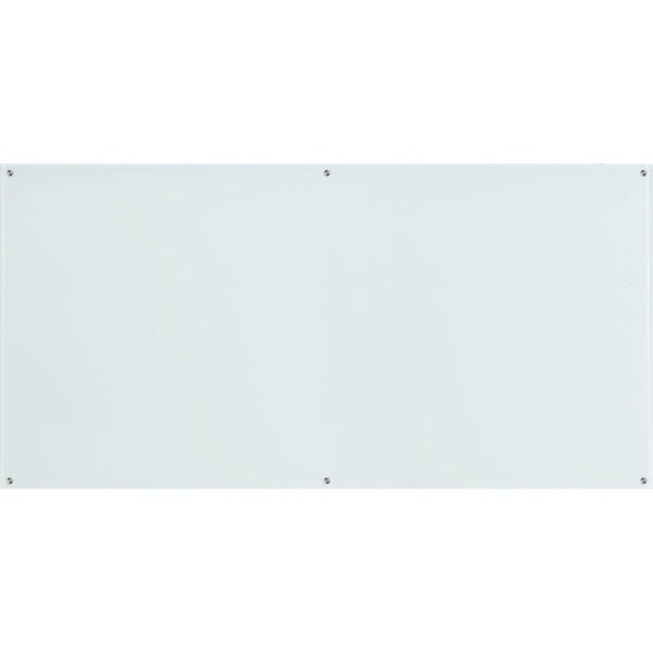 Lorell Dry-Erase Board, Glass, 96"Wx1/10"Lx48"H, White (LLR55665)