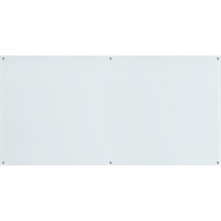 Lorell Dry-Erase Board, Glass, 96"Wx1/10"Lx48"H, White (LLR55665)